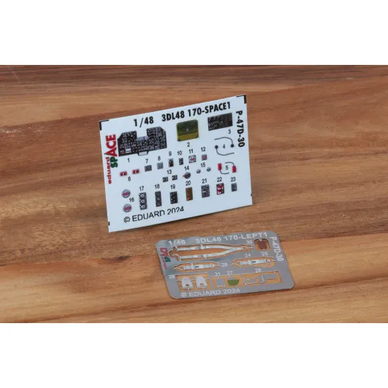 Eduard 3DL48170 1/48 P-47D-30 SPACE 3D Decal for Aircraft Space