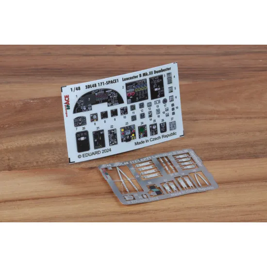 Eduard 3DL48171 1/48 Lancaster B Mk.III Dambuster SPACE 3D Decal for Aircraft Space
