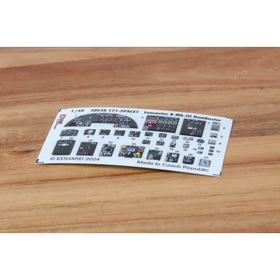 Eduard 3DL48171 1/48 Lancaster B Mk.III Dambuster SPACE 3D Decal for Aircraft Space
