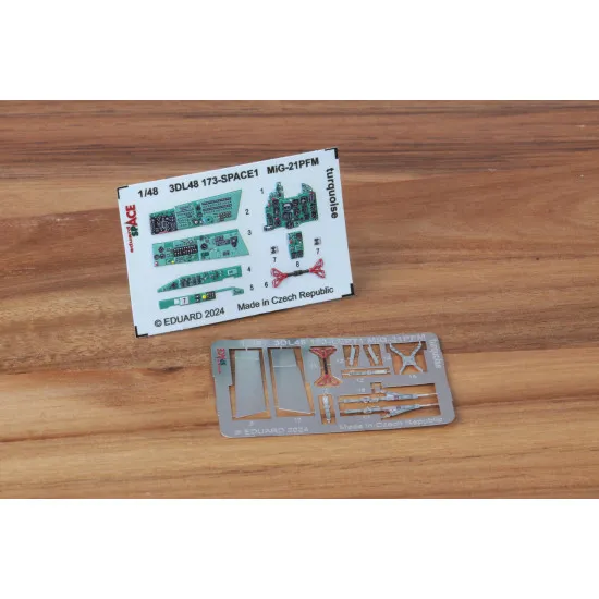 Eduard 3DL48173 1/48 MiG-21PFM turquoise SPACE 3D Decal for Aircraft Space