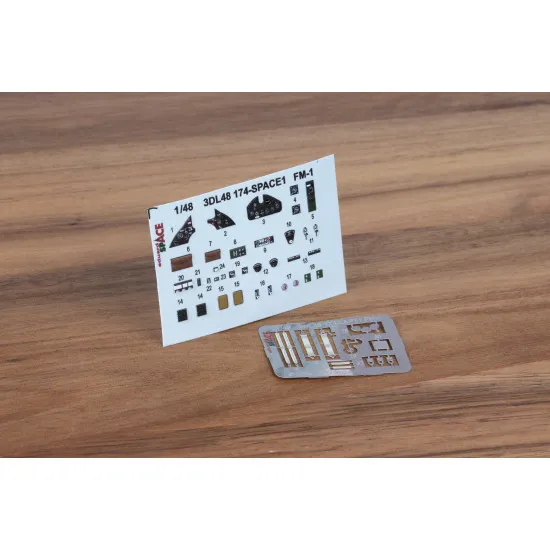 Eduard 3DL48174 1/48 FM-1 SPACE 3D Decal for Aircraft Space