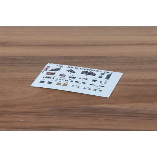 Eduard 3DL48174 1/48 FM-1 SPACE 3D Decal for Aircraft Space