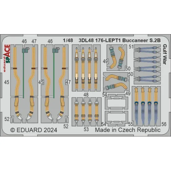 Eduard 3DL48176 1/48 Buccaneer S.2B Gulf War SPACE 3D Decal for Aircraft Space