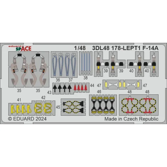 Eduard 3DL48178 1/48 F-14A SPACE 3D Decal for Aircraft Space