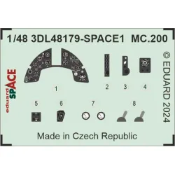 Eduard 3DL48179 1/48 MC.200 SPACE 3D Decal for Aircraft Space