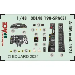 Eduard 3DL48198 1/48 A-4M mod. 1975 SPACE 3D Decal for Aircraft Space