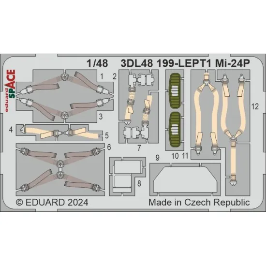 Eduard 3DL48199 1/48 Mi-24P SPACE 3D Decal for Aircraft Space