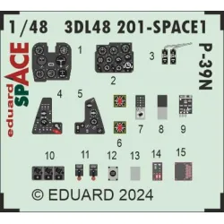 Eduard 3DL48201 1/48 P-39N SPACE 3D Decal for Aircraft Space