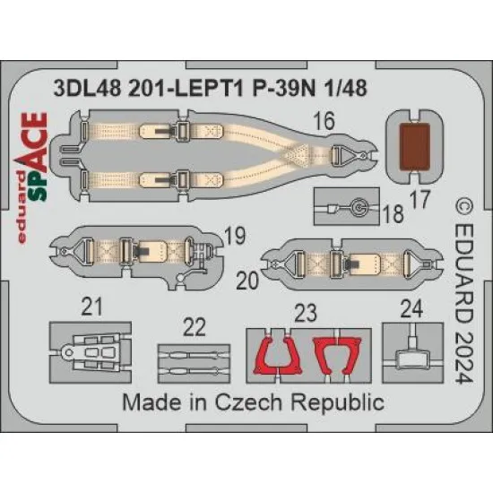 Eduard 3DL48201 1/48 P-39N SPACE 3D Decal for Aircraft Space