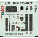 Eduard 3DL48203 1/48 F-86A SPACE CLEAR PROP 3D Decal for Aircraft