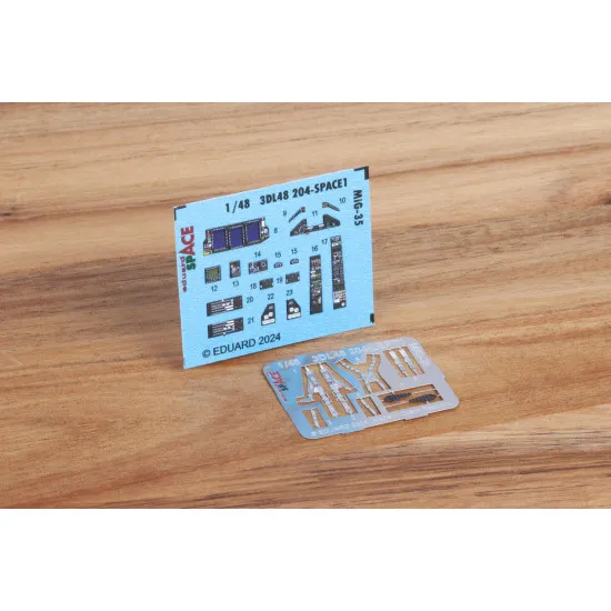 Eduard 3DL48204 1/48 MiG-35 SPACE HOBBY BOSS 3D Decal for Aircraft