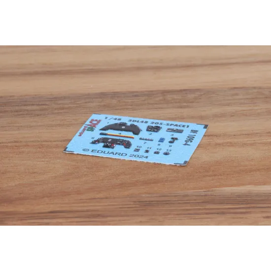 Eduard 3DL48205 1/48 Bf 109G-4 SPACE 3D Decal for Aircraft