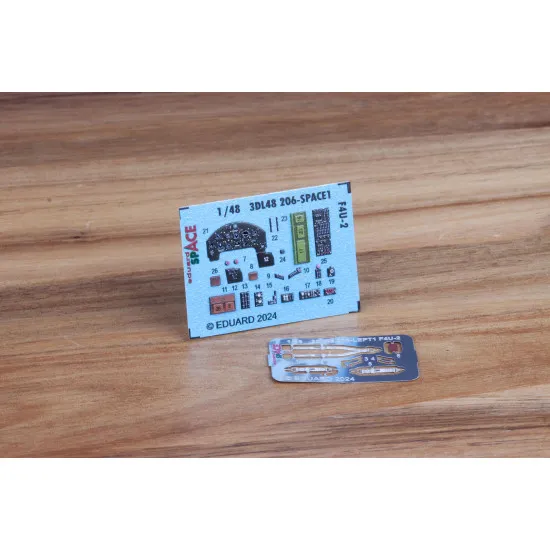 Eduard 3DL48206 1/48 F4U-2 SPACE HOBBY BOSS 3D Decal for Aircraft