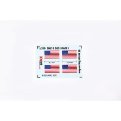 Eduard 3DL53002 1/350 US ensign flag modern SPACE 0 3D Decal for Ships Space