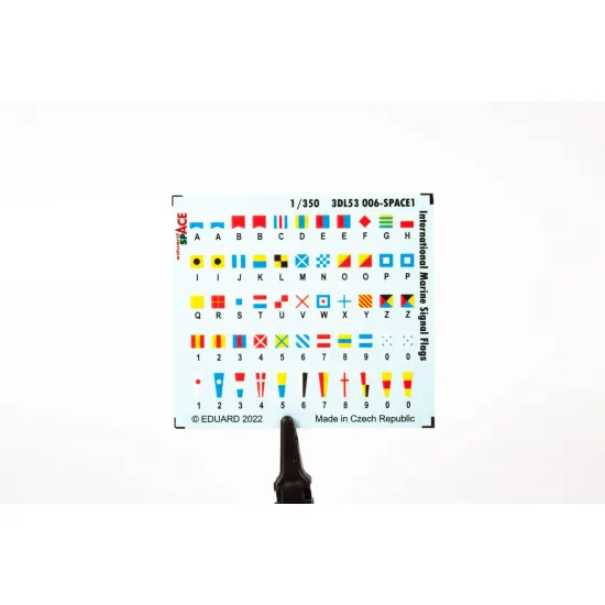 Eduard 3DL53006 1/350 International Marine Signal Flags SPACE 0 3D Decal for Ships Space Eduard 3DL53006 1/350 International Marine Signal Flags SPACE 0 3D Decal for Ships Space