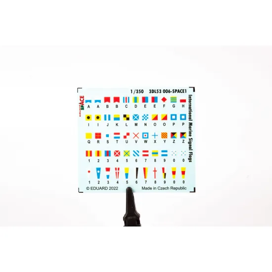 Eduard 3DL53006 1/350 International Marine Signal Flags SPACE 0 3D Decal for Ships Space Eduard 3DL53006 1/350 International Marine Signal Flags SPACE 0 3D Decal for Ships Space