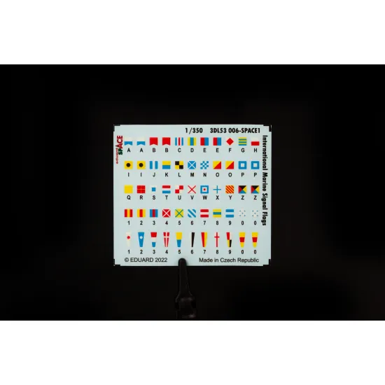Eduard 3DL53006 1/350 International Marine Signal Flags SPACE 0 3D Decal for Ships Space Eduard 3DL53006 1/350 International Marine Signal Flags SPACE 0 3D Decal for Ships Space