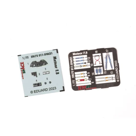 Eduard 3DL72011 1/72 Meteor F.8 SPACE 3D Decal for Aircraft Space