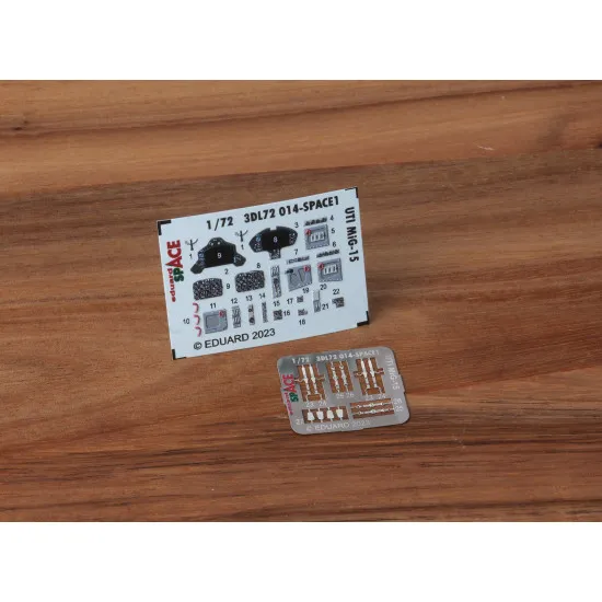 Eduard 3DL72014 1/72 UTI MiG-15 SPACE 3D Decal for Aircraft Space