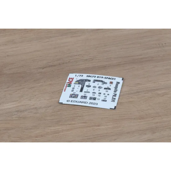 Eduard 3DL72019 1/72 Mosquito PR.XVI SPACE 3D Decal for Aircraft Space