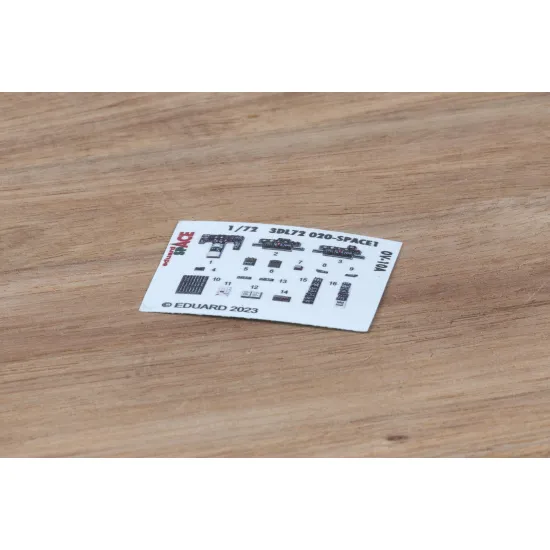 Eduard 3DL72020 1/72 OV-10A SPACE 3D Decal for Aircraft Space