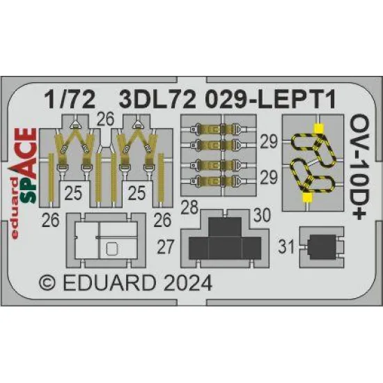 Eduard 3DL72029 1/72 OV-10D+ SPACE 3D Decal for Aircraft Space