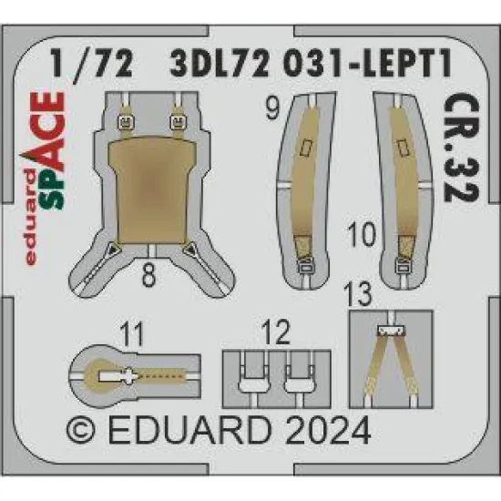 Eduard 3DL72031 1/72 CR.32 SPACE 3D Decal for Aircraft Space