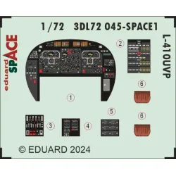 Eduard 3DL72045 1/72 L-410UVP SPACE 3D Decal for Aircraft Space