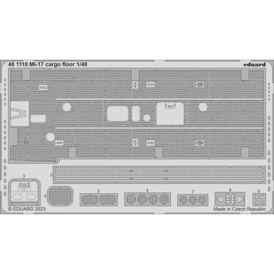 Eduard 481110 1/48 Mi-17 cargo floor Photo-Etched for Aircraft Photo etched set