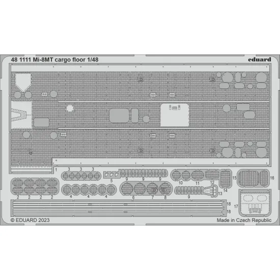 Eduard 481111 1/48 Mi-8MT cargo floor Photo-Etched for Aircraft Photo etched set