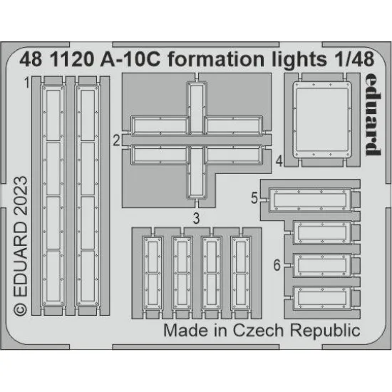 Eduard 481120 1/48 A-10C formation lights Photo-Etched for Aircraft Photo etched set