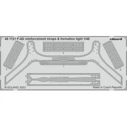 Eduard 481121 1/48 F-4G reinforcement straps & formation lights Photo-Etched for Aircraft Photo etched set