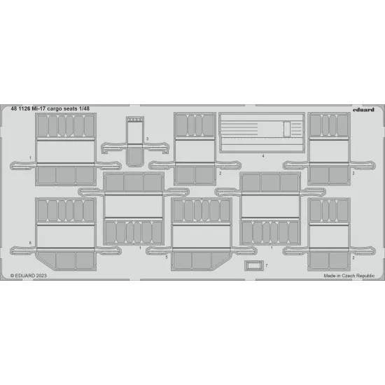 Eduard 481126 1/48 Mi-17 cargo seats Photo-Etched for Aircraft Photo etched set
