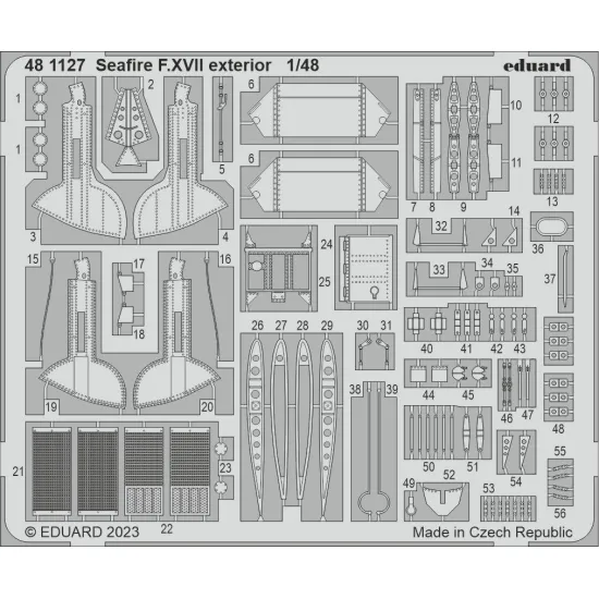 Eduard 481127 1/48 Seafire F.XVII exterior Photo-Etched for Aircraft Photo etched set