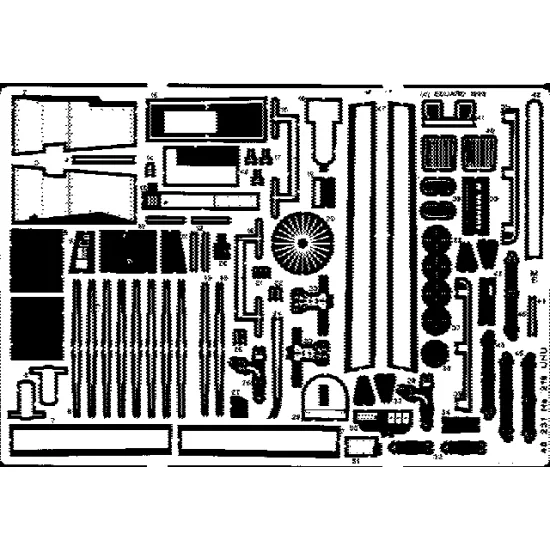 Eduard 48231 1/48 He 219 Uhu Photo-Etched for Aircraft Photo etched set