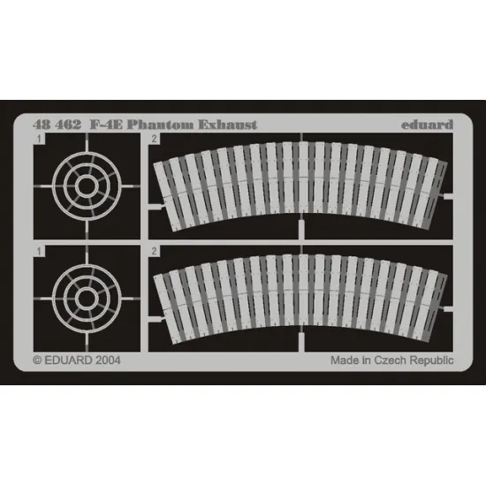 Eduard 48462 1/48 F-4 exhaust Photo-Etched for Aircraft Photo etched set