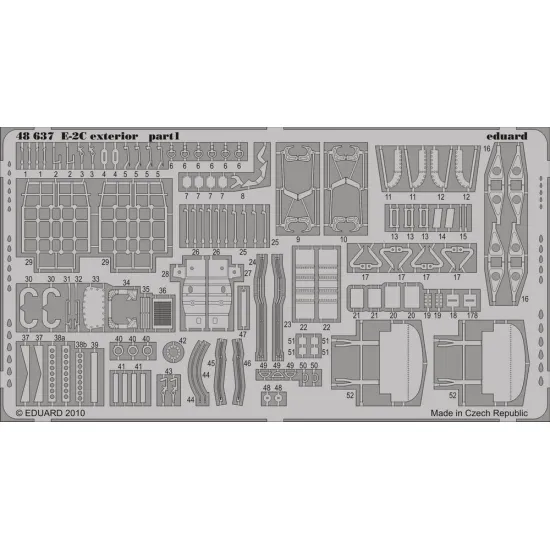 Eduard 48637 1/48 E-2C exterior Photo-Etched for Aircraft Photo etched set