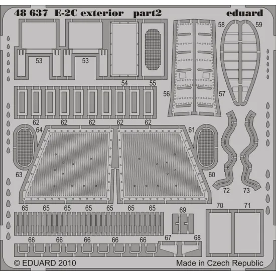 Eduard 48637 1/48 E-2C exterior Photo-Etched for Aircraft Photo etched set
