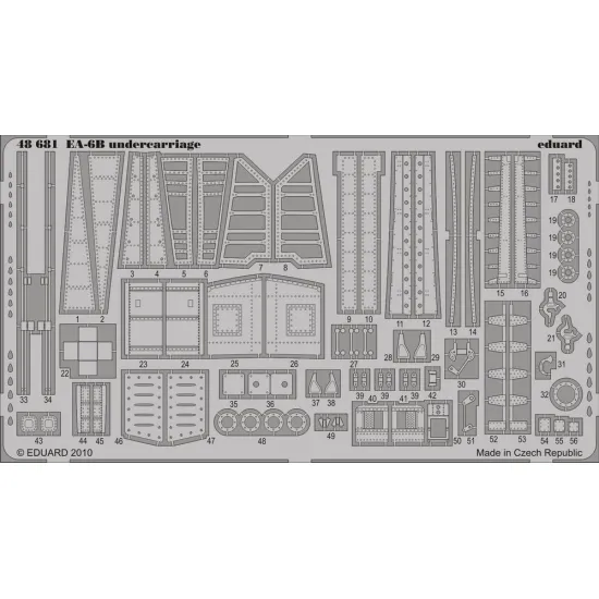 Eduard 48681 1/48 EA-6B undercarriage Photo-Etched for Aircraft Photo etched set