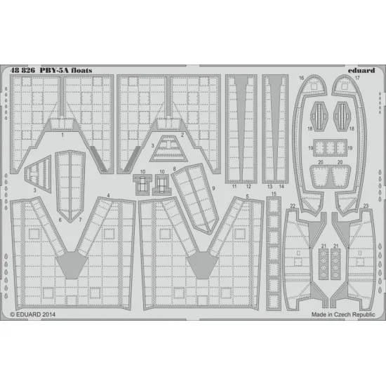 Eduard 48826 1/48 PBY-5A floats Photo-Etched for Aircraft Photo etched ...