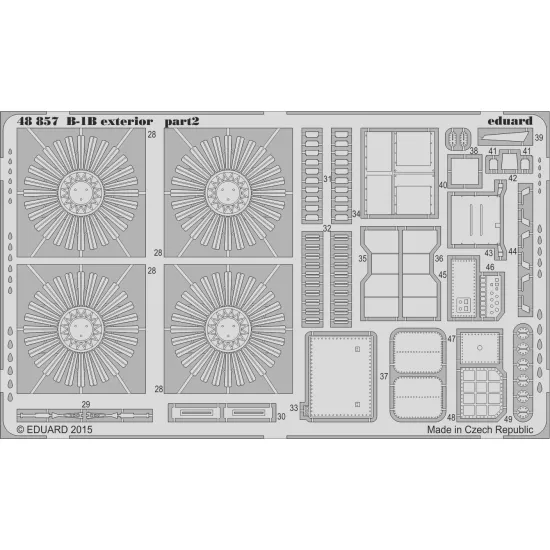 Eduard 48857 1/48 B-1B exterior Photo-Etched for Aircraft Photo etched set