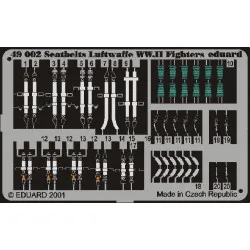 Eduard 49002 1/48 Seatbelts Luftwaffe WWII Fighters Photo-Etched for Aircraft Photo etched set