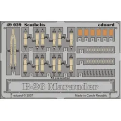 Eduard 49029 1/48 B-26 seatbelts Photo-Etched for Aircraft Photo etched set