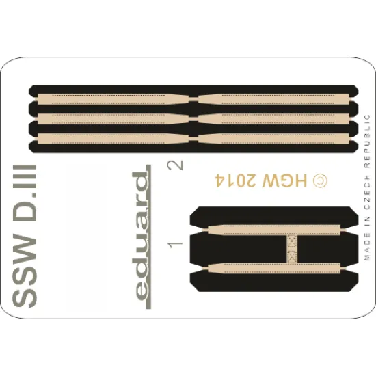 Eduard 49070 1/48 SSW D.III seatbelts FABRIC Photo-Etched for Aircraft Photo etched set