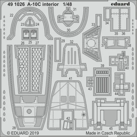 Eduard 491026 1/48 A-10C interior Photo-Etched for Aircraft Photo etched set