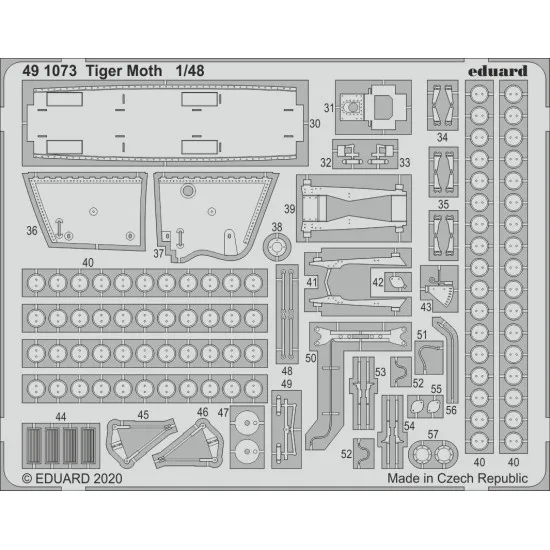 Eduard 491073 1/48 Tiger Moth Photo-Etched for Aircraft Photo etched set