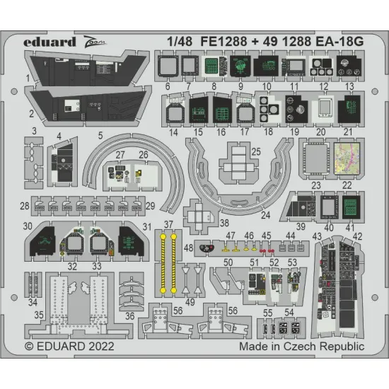Eduard 491288 1/48 EA-18G Photo-Etched for Aircraft Photo etched set