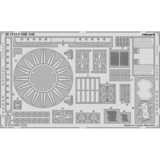 Eduard 491312 1/48 F-35B Photo-Etched for Aircraft Photo etched set