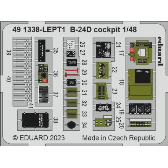 Eduard 491338 1/48 B-24D cockpit Photo-Etched for Aircraft Photo etched set