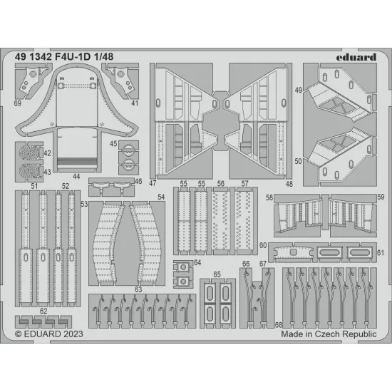 Eduard 491342 1/48 F4U-1D Photo-Etched for Aircraft Photo etched set
